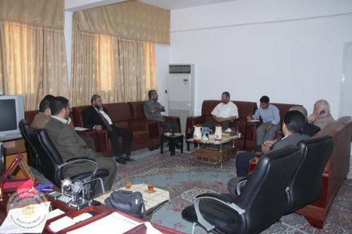 زيارة أ- خالد ابو هلال الى مكتب وزير الداخلية 