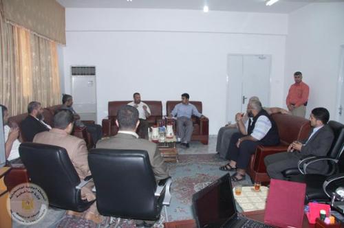 زيارة أ- خالد ابو هلال الى مكتب وزير الداخلية 