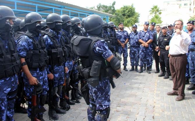 افتتاح مقر قيادة التدخل وحفظ النظام بغزة