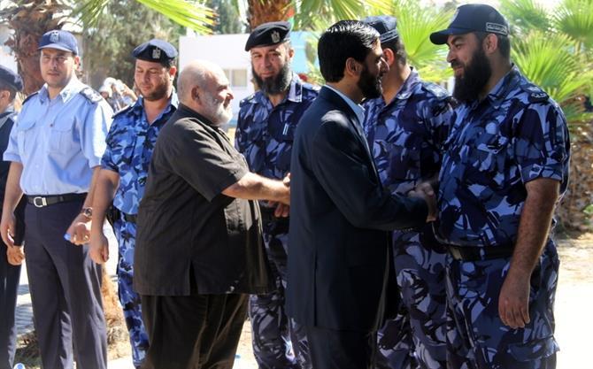 افتتاح مقر قيادة التدخل وحفظ النظام بغزة