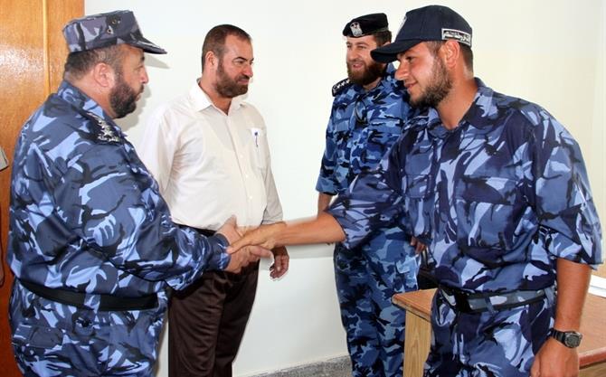 افتتاح مقر قيادة التدخل وحفظ النظام بغزة