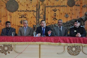 لقاء سياسي لقادة الأجهزة الأمنية برفح