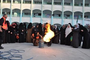 محاضرة في الإطفاء والإنقاذ للحركة النسائية برفح