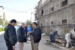 العميد شاهين يتفقد مبنى قيادة الشرطة ومركز التفاح والدرج 