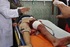 بالصور: 7 إصابات بانفجار جسم من مخلفات الاحتلال برفح