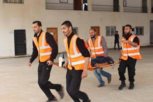 محاضرة طبية لكلية الشرطة في طرق الاخلاء