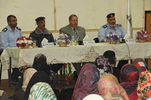 محاضرة أمنية لطلبة جامعة الأقصى بخان يونس 