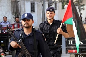 بالصور: مسير شرطي لمركز جباليا النزلة 