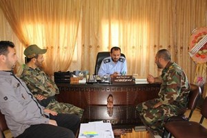  "الفتوة" تبحث التعاون مع مركز شرطة الشرقية بخان يونس