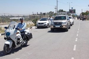 شرطة المرور تشارك بتأمين عدد من الوفود القادمة لغزة