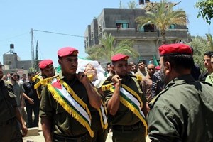 بالصور..تشييع جثمان الشهيد المقدم عماد سالم شمال القطـاع