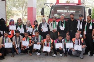 دفاع مدني رفح يخرج دورة في علوم الإسعاف والإنقاذ