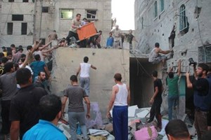 Photos. Israeli Warplanes commit a massacre in Rfah ,Ghannam Family the New Target