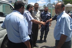 جولة ميدانية على رجال الأمن بمشفى الشفاء