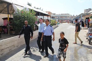 بالصور: 60 ألف نازح بخانيونس.. يُؤمنهم حُماة الجبهة الداخلية