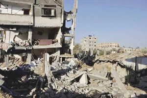  "المعارفة" حيٌ أبادته المقاتلات الصهيونية بخانيونس