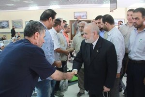 النائب بحر يتفقد سير العمل فى معبر رفح البري