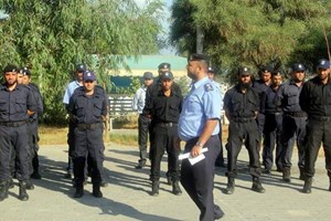 مركز شرطة الشيخ زايد ينظم طابور أركان لكوادره