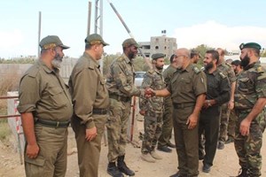 صور.. قيادة الأمن الوطني تتفقد مواقع الكتيبة الثالثة