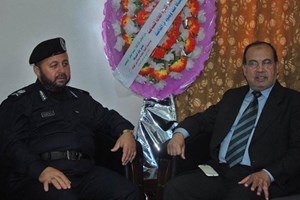 البطش يستقبل وفداً من "الأونروا" وآخرين من كلية الرباط وهندسة المتفجرات