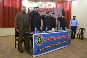 البطش يلتقي بضباط شرطة محافظة غزة
