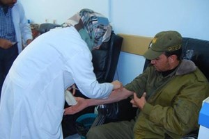 الكتيبة السادسة بقوات الأمن الوطني تنظم حملة للتبرع بالدم