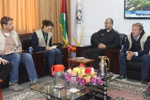 الدفاع المدني يستقبل وفد مؤسسة "المساعدات النرويجية"