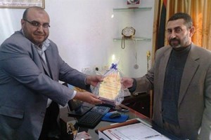 توجيه خانيونس يكرم مديرعام مديرية الداخلية بالمحافظة