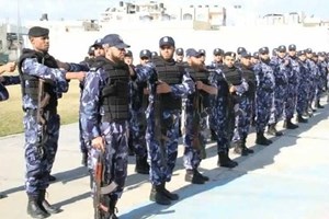 شرطة التدخل وحفظ النظام تنظم مسيراً عسكريا وطابور أركان