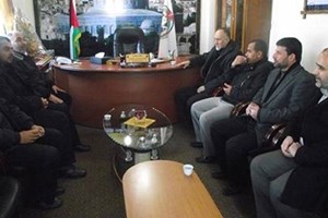 شرطة شمال غزة تستقبل وفداً من مستشفى الشهيد كمال عدوان