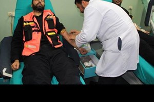 توجيه خان يونس ينظم حملة للتبرع بالدم