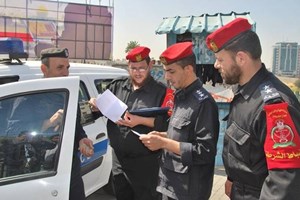 حملة تفتيش على مركبات الشرطة بغزة