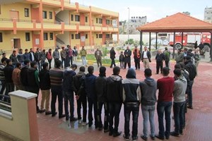 توجيه رفح يفتتح دورة دفاع مدني لطلاب التدريب المهني