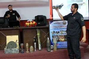 هندسة متفجرات خانيونس تنظم ورشة عمل إرشادية للمعلمين عن مخلفات الاحتلال