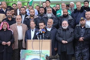 وقفة تضامنية مع الأسرى لعناصر الأجهزة الأمنية في خان يونس والشمال