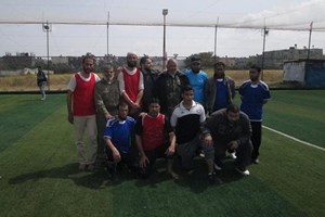 توجيه رفح ينظم مباراة كرة قدم ودية مع الأمن الوطني  