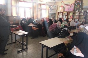 توجيه غزة ينظم محاضرة أمنية عن مخاطر الجوال وطرق الوقاية