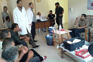 توجيه خانيونس ينظم حملة تبرع بالدم للأجهزة الأمنية