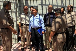 لجنة التفتيش على السجون تنظم جولة تفقديه لمركز إصلاح خانيونس