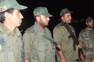 قيادة قوات الأمن الوطني تتفقد مقارها وعناصرها برفح