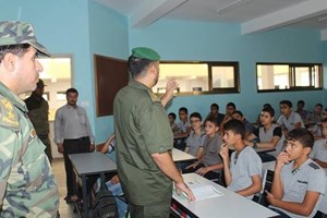 وفد من الداخلية والتعليم يتفقد مدارس شمال غزة