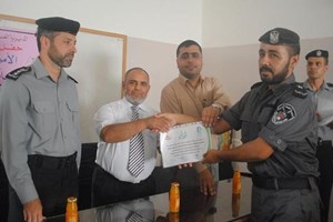 توجيه غزة يختتم دورة الأمن الفكري لـ 22 ضابطاً