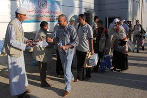  وصول الفوج الثاني من الحجاج عبر معبر رفح