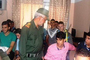 وفدٌ من الأمن الوطني يتفقد مدارس الوسطى ورفح