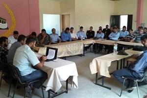 توجيه خانيونس يفتتح دورة أمنية لضباط الأجهزة الأمنية