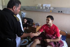 قيادة العمليات المركزية تزور جرحى "انتفاضة القدس"