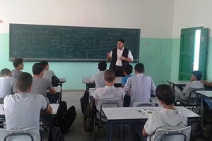 إلقاء سلسلة محاضرات لطلاب مدرسة "خالد بن الوليد" الثانوية بالنصيرات