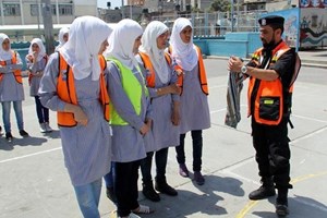 دفاع مدني الشمال يعقد دورة تدريبية بمدرسة بيت حانون الإعدادية