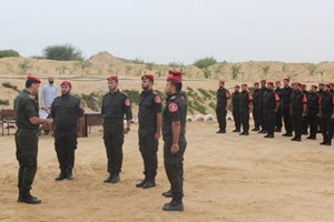 الشرطة العسكرية تُنظم طابور أركان لقواتها برفح