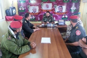 الشرطة العسكرية تبحث التعاون المشترك مع الكتيبة الأولى برفح